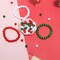 450-Piece 10mm Wooden Beads – Red, Green & White Painted Beads with 3mm Hole, Perfect for Christmas Crafts, Jewelry Making, and DIY Handmade Projects